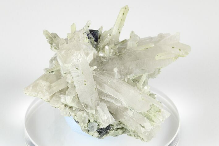 Quartz Crystal Cluster with Purple Fluorite - Yaogangxian Mine #185623